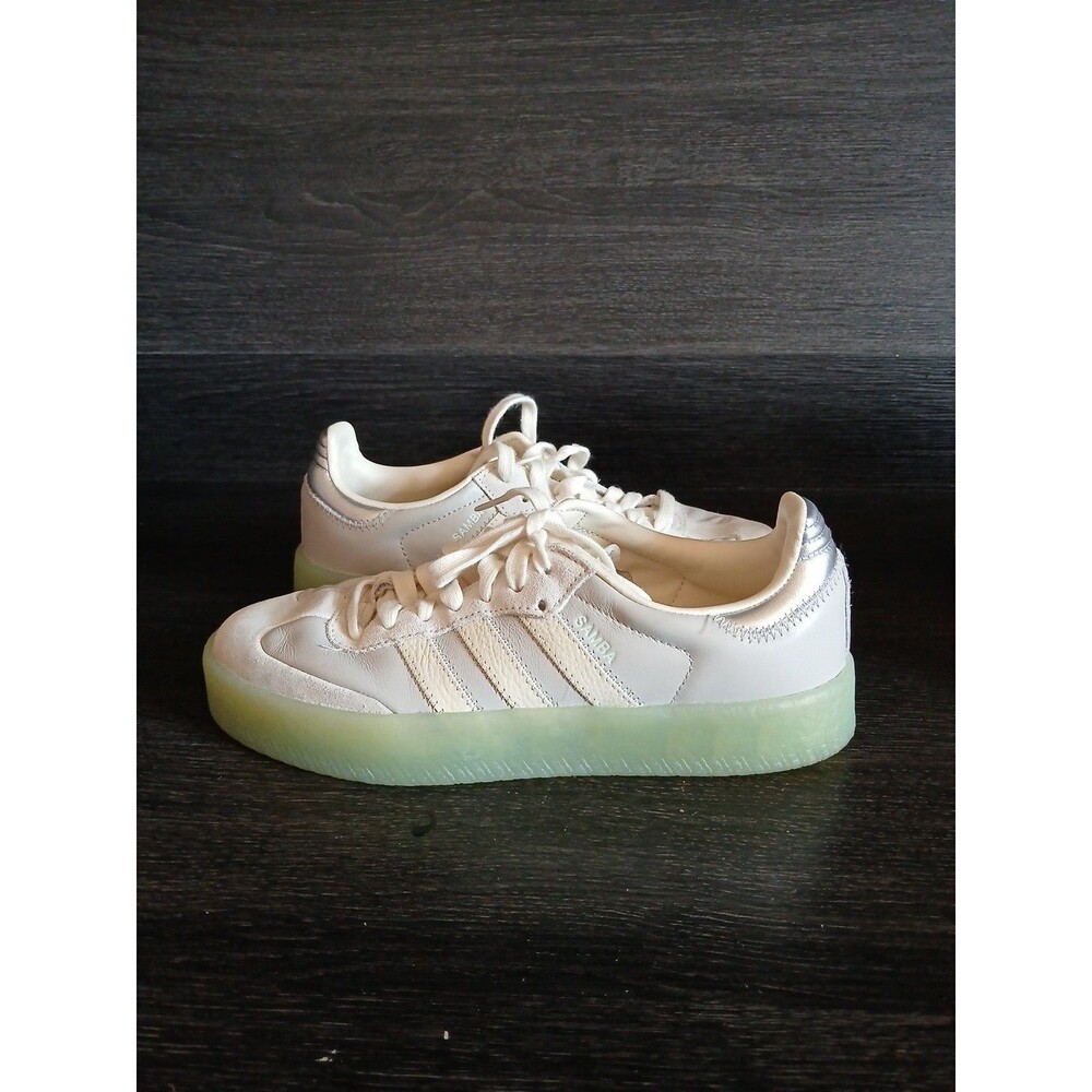 adidas Samba OG Womrns Sneaker Cream Irisdecest Glow Sole Size 6.5 US